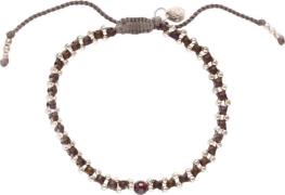 A Beautiful Story Eternal Garnet Bracelet SC 16-22cm - Perlearmbånd ho...