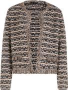 Betty Barclay Strickjacke Kurz Kvinde Black-beige Cardigans Str 40 - h...