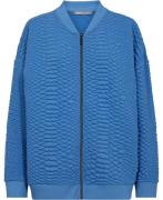 Betty & Co Sweat Jacket Shor Kvinde Regatta Blue Langærmede Bluser Str...