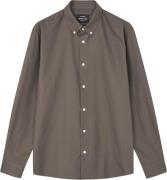 Mads Nørgaard - Copenhagen Cotton Oxford Sune Stripe Shirt BD Mand Grø...