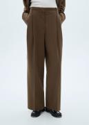 MANGO Trousers. - Stripe Kvinde 36 Bukser Med Brede Ben Str 46 - hos M...