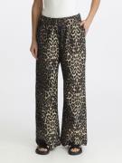 Neo Noir Yana Leo Long Pants Kvinde Leopard Bukser Med Lige Ben Str 40...