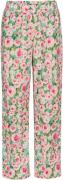 HUNKØN Laura Trousers Kvinde Floral Bukser Med Lige Ben Str L - hos Ma...