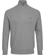 Polo Ralph Lauren Meshknit Cotton Quarter-zip Sweater Mand Andover Hea...