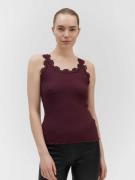 Rosemunde Silk top w/ Lace Kvinde Winetasting Toppe Str L - hos Magasi...