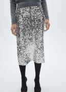 MANGO Skirt. - Xjaviera Kvinde Silver Midi Kjoler Str XS - hos Magasin