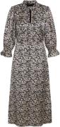 Bruuns Bazaar Floretbbclarena Dress Kvinde Sand Black Midi Kjoler Str ...