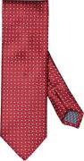 ETON Red Geometric Woven Silk Tie 80 - Slips Silke hos Magasin