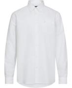 Lyle & Scott Tonal Eagle Plain Oxford Shirt Mand 626 White Langærmede ...