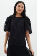 InWear Duxiiw Top Kvinde Black Toppe Regular Fit Str 40 - hos Magasin