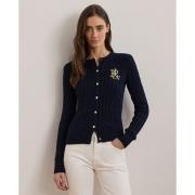 Lauren Ralph Lauren Gassed Cottoncardigan Kvinde Lauren Navy Cardigans...