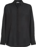 Tommy Hilfiger Fluid Viscose Crepe Shirt Kvinde Bds Langærmede Skjorte...