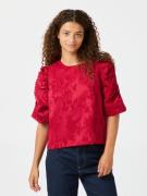 Neo Noir Joba Jacquard Blouse Kvinde Red Langærmede Bluser Str 36 - ho...