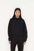 ROTATE Birger Christensen Washed Heavy Sweat Hoodie Kvinde Black Toppe...