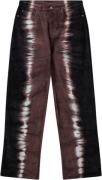 H2OFAGERHOLT Brasilia Pants Tie Dye Kvinde Black Tie Dye Bukser Med Br...