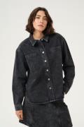 Kaffe Kaemma Denim Shirt Kvinde Medium Grey Denim Skjorter Str 42 Deni...