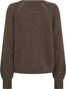 Mos Mosh Mmtalli LS Knit Kvinde Pine Bark Sweaters Str L - hos Magasin