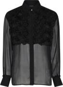 Bruuns Bazaar Chiffonbbasta Shirt Kvinde Black Skjorter Str 40 - Visko...