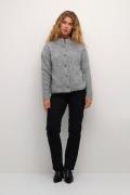 Kaffe Kaane Knit Cardigan Kvinde Grey Melange Langærmede Bluser Str L ...