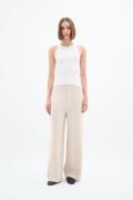 InWear Gincetteiw Pants Melange Kvinde Vanilla Melange Bukser Med Bred...