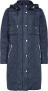 Micha Long Jacket_ Autumn Quilt Kvinde Navy Overgangsjakker Str 38 - h...