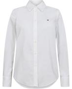 Tommy Hilfiger Cotton Stretch Regular LS Shirt Mand Th Optic White Lan...