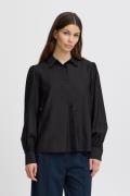 ICHI Ihkarlani LS Kvinde Black Langærmede Bluser Regular Fit Str 40 - ...