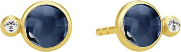 Julie Sandlau Prime Earstuds Gold/sapphire Blue One size - Ørestikker ...