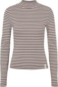 esmé studios Esblossom Stripe LS Turtleneck Gots Kvinde Nacreous Cloud...