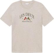 Les Deux Ivy League Tshirt Mand Beige Kortærmede T-shirts Regular Fit ...