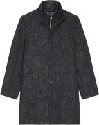 Marc O’Polo Coat, Rwswool, Windshield, Stand-u Mand Dark Navy Overgang...