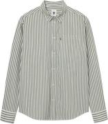 Wood Wood Wwday Striped Shirt Mand Off-white/green Stripes Langærmede ...