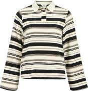 Object Objpollo L/S Polo TOP E DFW Kvinde Light Grey Melange/black-cd ...