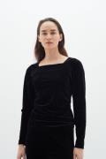 InWear Brynniw Blouse LS Kvinde Black Sweaters Str L - hos Magasin