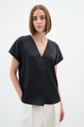 InWear Rinnaiw Top Kvinde Black Toppe Loose Fit Str 40 - hos Magasin