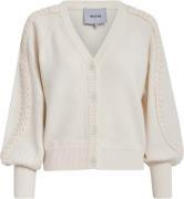 Minus Msvera Knit Cardigan Kvinde Broken White Cardigans Str L - hos M...