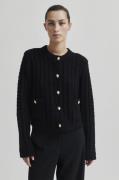 Second Female Karolina Knit Cardigan Kvinde Black Cardigans Str L - ho...