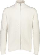 Lindbergh Zip Through Structure Cardigan Mand Hvid Sweaters Str L - Bo...