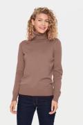 Saint Tropez J2046, Milasz Rollneck Pullover Kvinde Antler Melange Rul...