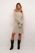 Cream Crpumpkin Knit Dress Kvinde Ancient Scroll Midi Kjoler Str L - h...