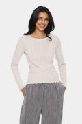 Saint Tropez Grusz Blouse Kvinde Gray Morn Melange Langærmede T-shirts...