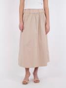 Neo Noir Yara Poplin Skirt Kvinde Dark Sand Midi Nederdele Str 40 - ho...