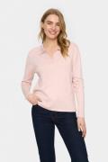 Saint Tropez Milasz Polo Pullover Kvinde Ash Rose Mélange Sweaters Str...