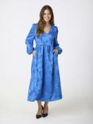 Neo Noir Lillibet Jacquard Dress Kvinde Blue Midi Kjoler Str 40 - hos ...