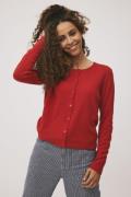 Magasin Mabel 3 100% Cashmere Kvinde Haute Red Cardigans Str L Cashmer...