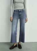 MANGO Catherin Culotte Highrise Jeans Kvinde Open Blue Jeans Str 46 - ...