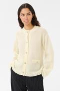 Karen by Simonsen Kbzelda Cardigan Kvinde Egret Cardigans Classic Fit ...