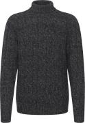 Casual Friday Cfkarl 0044 Roll Neck Cable Knit Mand Dark Navy Melange ...