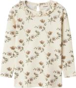 Lil' Atelier Nmfgavo ELS LS Slim TOP LIL Str 92 - Turtledove/flowers T...