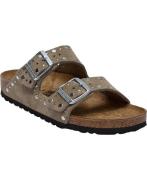 Birkenstock Arizona Rivet Leve Taupe Kvinde Taupe Flade Sandaler Str 3...